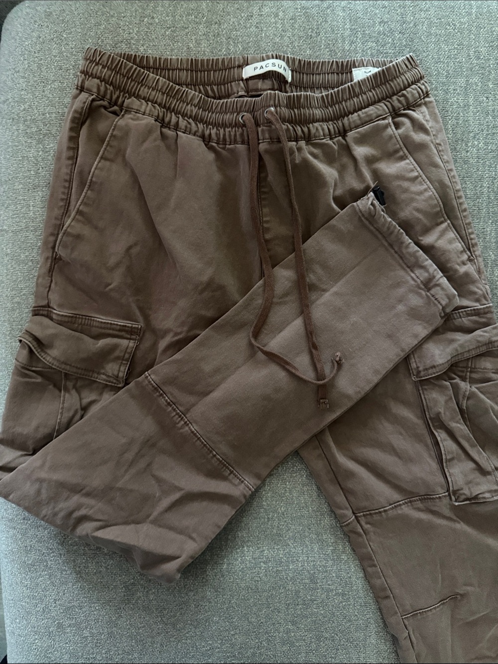 PacSun Brown Utility Cargo Joggers